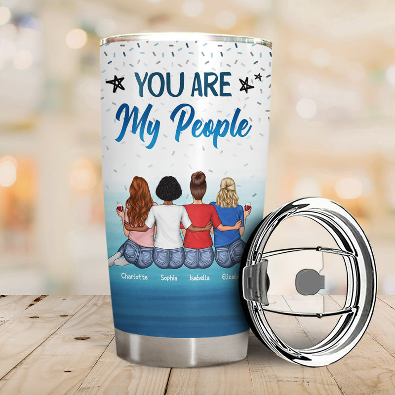 May Not Be My Sister By Blood But She's My Sister By Heart Best Friends - Bestie BFF Gift - Personalized Custom Tumbler