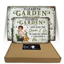 And Into The Garden I Go Gardening Cat Lovers Cat Mom - Garden Sign - Personalized Custom Classic Metal Signs