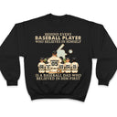 Papa de baseball derrière chaque joueur de baseball - Cadeau pour père - T-shirt personnalisé