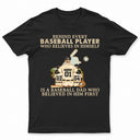 Papa de baseball derrière chaque joueur de baseball - Cadeau pour père - T-shirt personnalisé