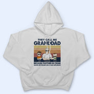 Kid Call Me Grandpa Because Partner In Crime - Gift For Dad, Grandfather - Personalized Custom T Shirt