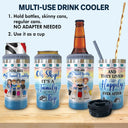 Traveling Best Friends Life Is Better On A Cruise With Best Friends - Gift For BFF, Sisters - Personalized Custom Triple 3 In 1 Can Cooler