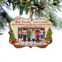 Best Friends Here's To Another Year Of Bonding Over Alcohol Tolerating Idiots - Christmas Gift For Siblings And Colleagues - Personalized Wooden Ornament