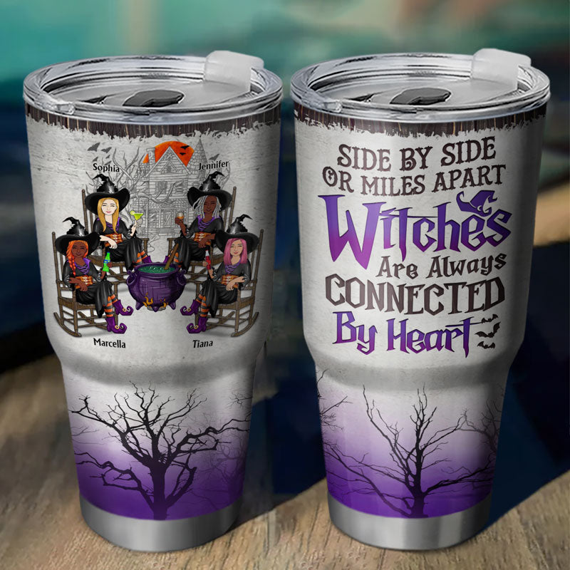 Les meilleures amies des sorcières, la confrérie du chapeau noir, un groupe enchanteur et éphémère - Cadeau pour les meilleures amies et sœurs - Gobelet personnalisé de 30 oz