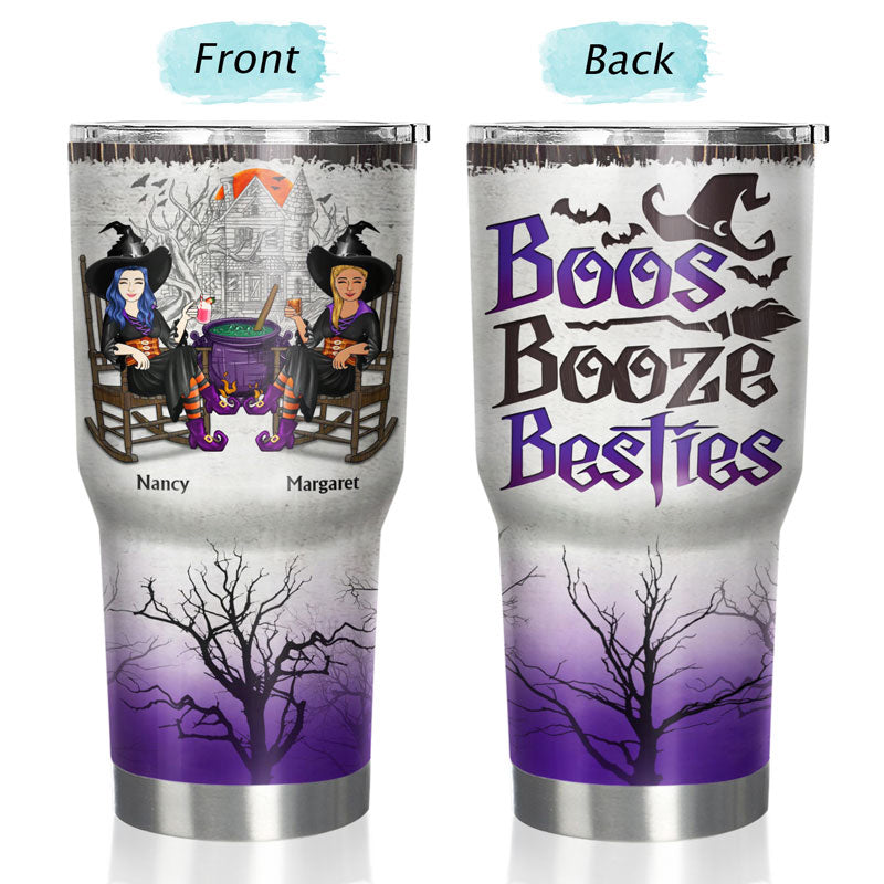 Les meilleures amies des sorcières, la confrérie du chapeau noir, un groupe enchanteur et éphémère - Cadeau pour les meilleures amies et sœurs - Gobelet personnalisé de 30 oz