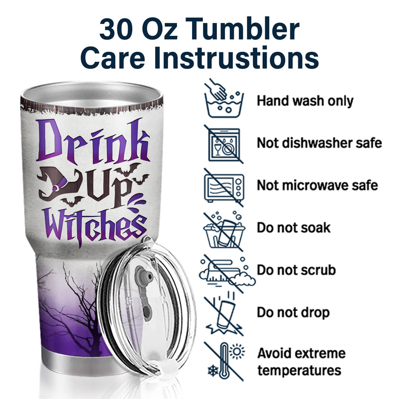 Les meilleures amies des sorcières, la confrérie du chapeau noir, un groupe enchanteur et éphémère - Cadeau pour les meilleures amies et sœurs - Gobelet personnalisé de 30 oz