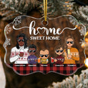 There Is No Greater Gift Than Family Husband Wife Family - Christmas Gift - Personalized Custom Medallion Acrylic Ornament