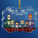 There Is No Greater Gift Than Family Husband Wife Family - Christmas Gift - Personalized Custom Medallion Acrylic Ornament