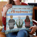 Family Where Life Begins And Love Never Ends - Memorial Gift - Christmas Gift - Personalized Custom Pillow