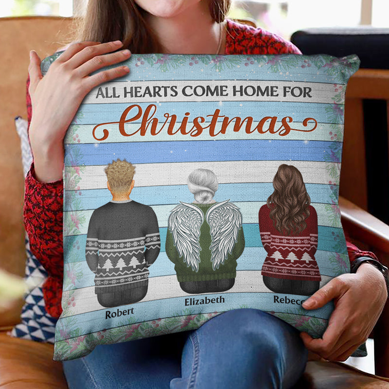 Family Where Life Begins And Love Never Ends - Memorial Gift - Christmas Gift - Personalized Custom Pillow