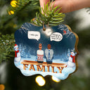 Souvenir familial Tu nous manques - Cadeau de Noël pour la famille - Ornement en bois personnalisé