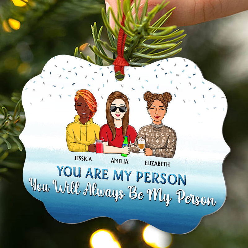 Chance Made Us Colleagues But The Fun - Christmas Gift For Co-worker And Best Friends - Personalized Custom Aluminum Ornament