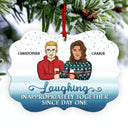 Chance Made Us Colleagues But The Fun - Christmas Gift For Co-worker And Best Friends - Personalized Custom Aluminum Ornament