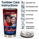 Custom Photo Here's To Another Year Of Bonding Over Alcohol Best Friends - Bestie BFF Gift - Personalized Custom Tumbler