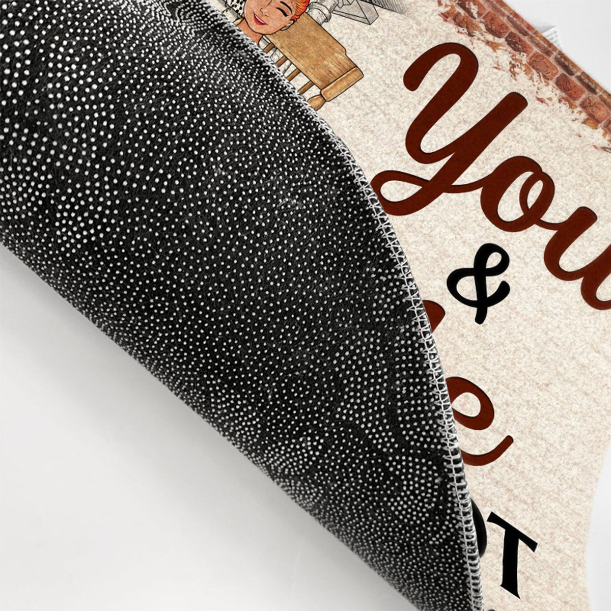 Family Couple You & Me And The Pets - Gift For Dog Lovers And Cat Lovers - Personalized Custom Doormat