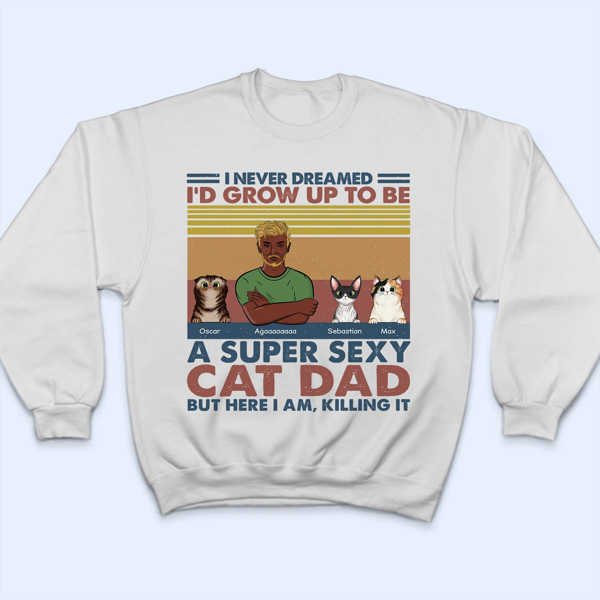 Je serais un papa chat super sexy en grandissant - Cadeau pour les amoureux des chats - T-shirt personnalisé