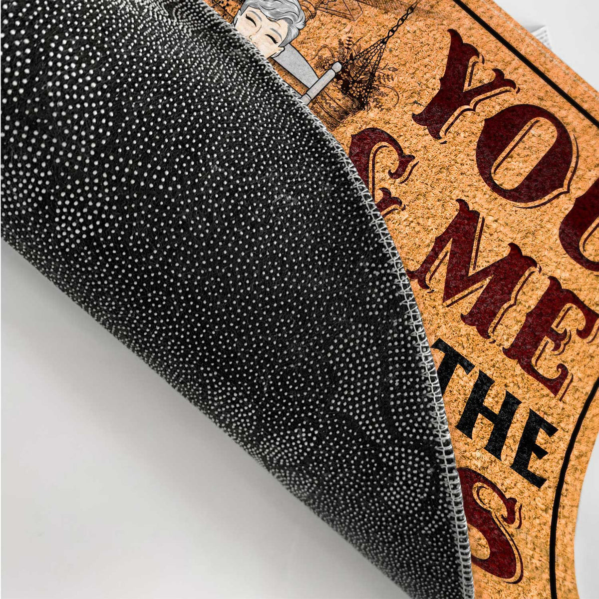 You & Me And The Dogs Cats Fur Babies - Anniversary, Birthday, Home Decor Gift For Spouse, Lover, Husband, Wife, Boyfriend, Girlfriend, Couple, Pet Lovers - Personalized Custom Doormat