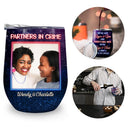 Custom Photo Partners In Crime Just Remember If We Get Caught Best Friends - Bestie BFF Gift - Personalized Custom Wine Tumbler