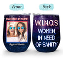 Custom Photo Partners In Crime Just Remember If We Get Caught Best Friends - Bestie BFF Gift - Personalized Custom Wine Tumbler
