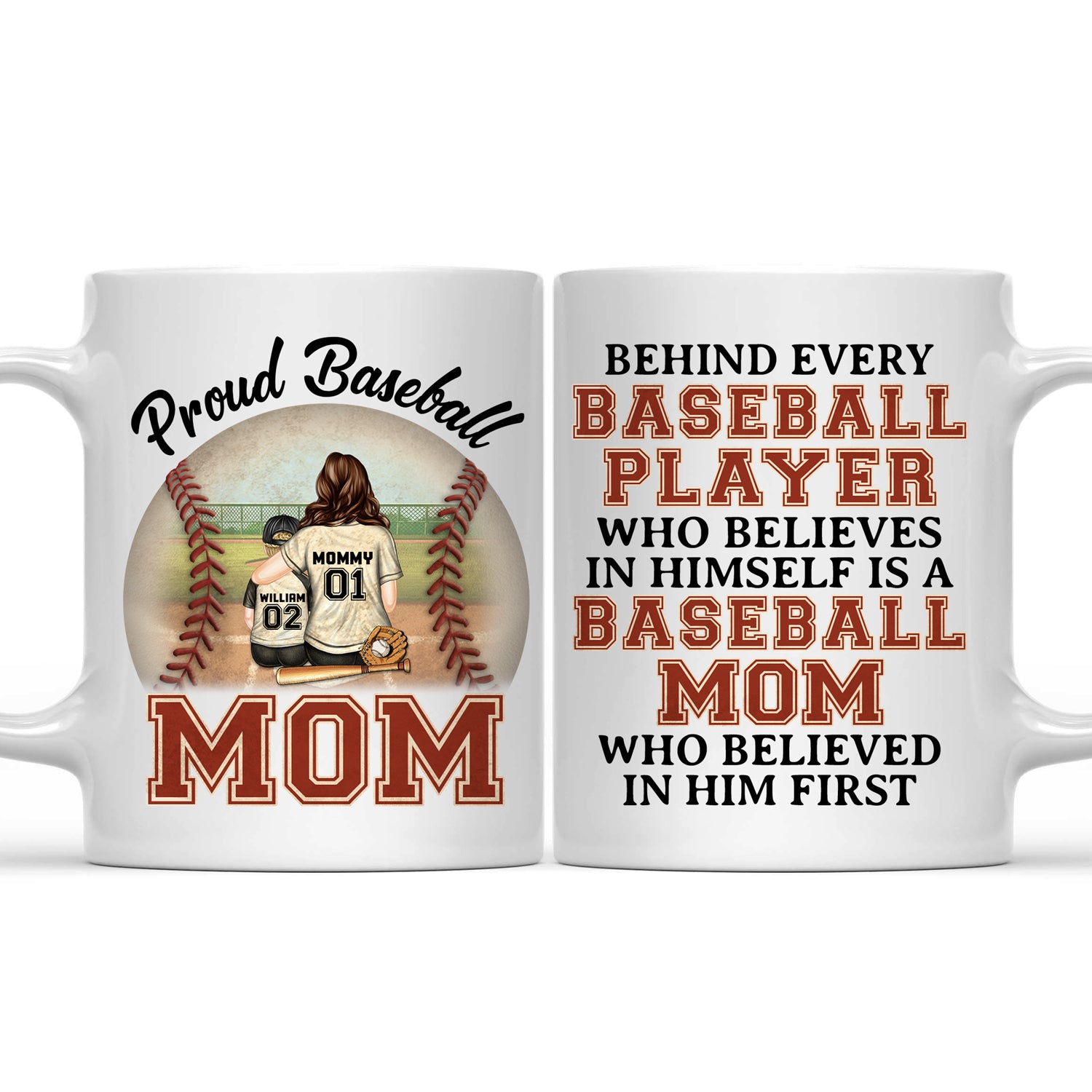 Every Baseball Player Who Believes In - Birthday, Loving Gift For Sport Fan, Mom, Mother - Personalized Custom Mug