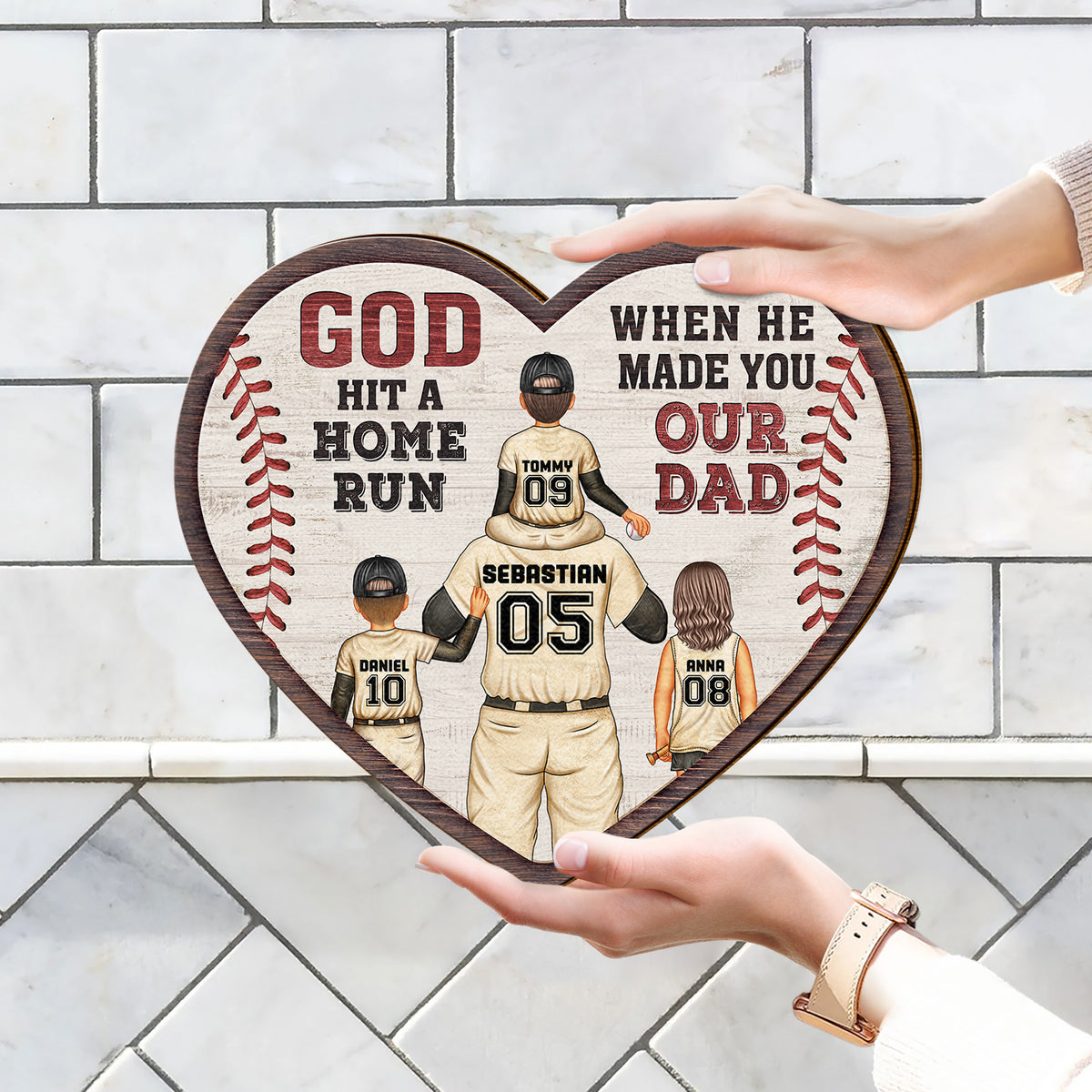 God Hit A Homerun When He Made You Our Dad - Gift For Dad, Father, Bas ...