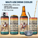 The Legend Has Retired Not My Problem Anymore Vintage - Retirement Gift - Personalized Custom 4 In 1 Can Cooler Tumbler