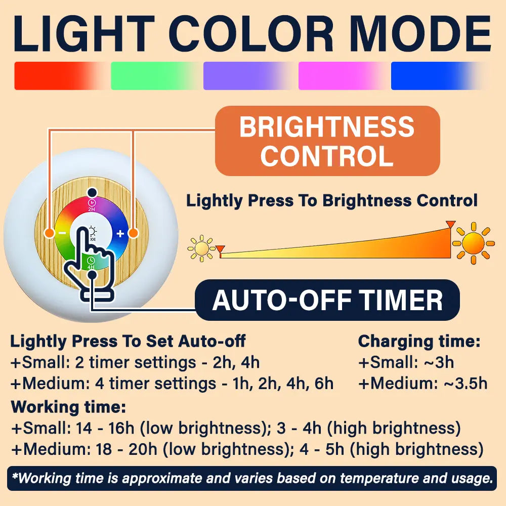 Adorable,Gift For Kids,Icon - Birthday Gift For Kids - Personalized Cute Animal Name Touch Night Light