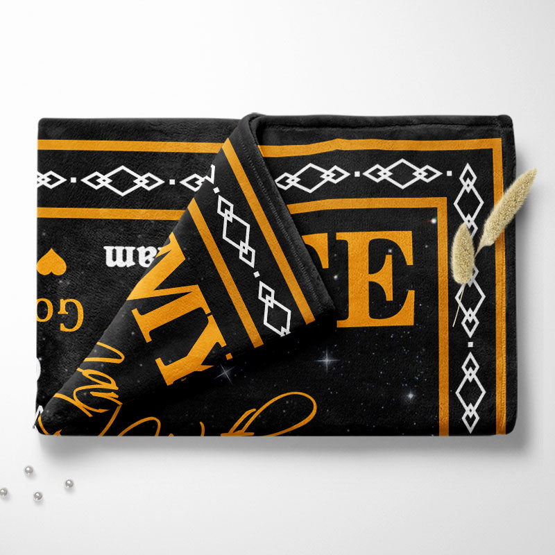 To My Wife Can't Live Without You Family Old Couple - Couple Gift - Personalized Custom Blanket