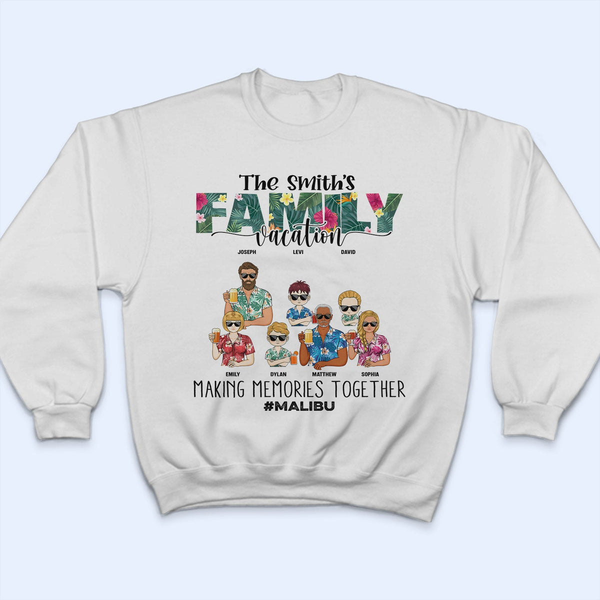 Vacances en famille : créez des souvenirs ensemble - Cadeau pour la famille - T-shirt personnalisé