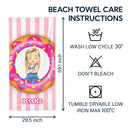 Kid Float Pool Party - Pool, Swimming, Summer, Vacation, Funny Gift For Kids - Personalized Beach Towel