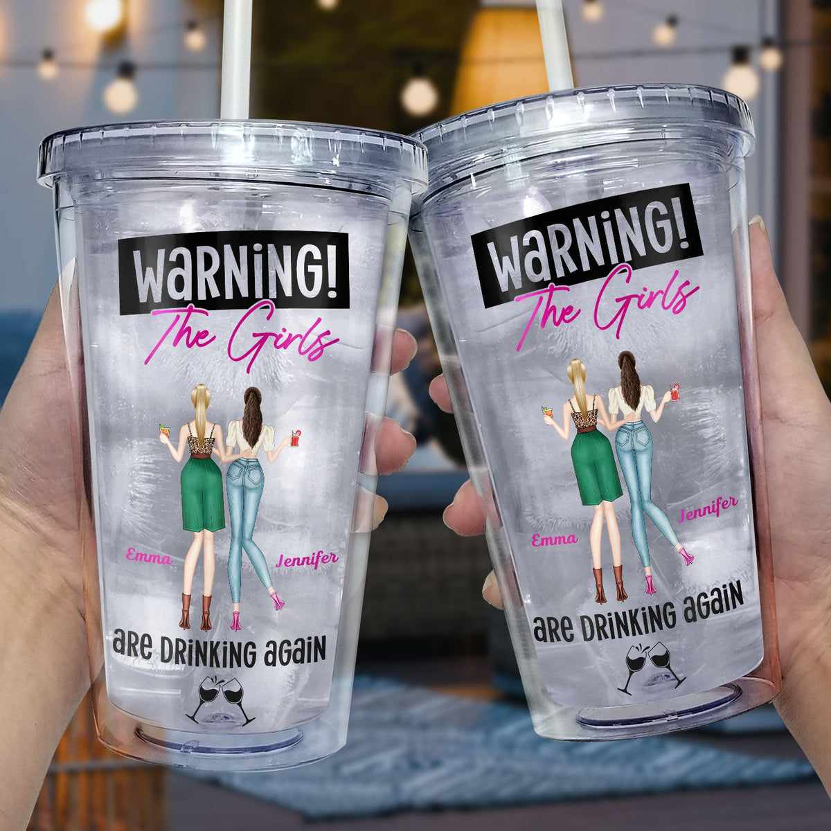 Warning The Girls Are Drinking Again Fashion Girl - Birthday, Annivers ...