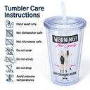 Warning The Girls Are Drinking Again Fashion Girl - Birthday, Anniversary Gift For Besties, Best Friends, Colleagues, Sisters - Personalized Acrylic Insulated Tumbler With Straw