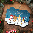 Nos petits-enfants - Noël, cadeau d'amour pour les grands-parents, grand-mère, grand-père, famille - Décoration en bois médaillon personnalisée