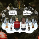 Tu me manques - Cadeau commémoratif de Noël pour les amoureux des animaux, maman chien, papa chien, maman chat, papa chat - Ornement médaillon acrylique personnalisé