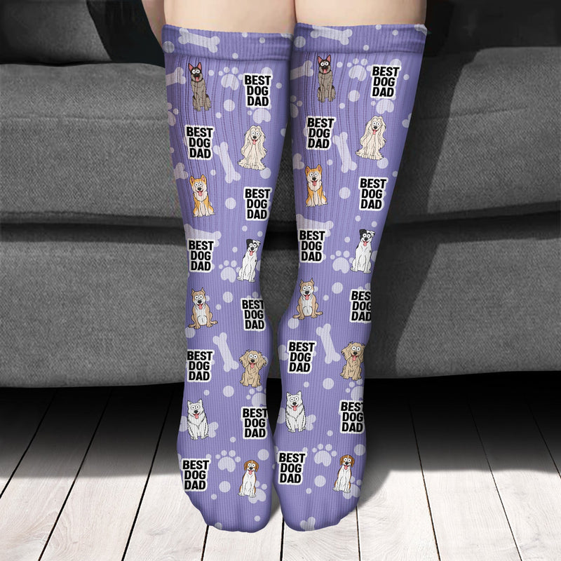 Best Dog Mom & Dad - Gift For Dog Lovers - Personalized Socks