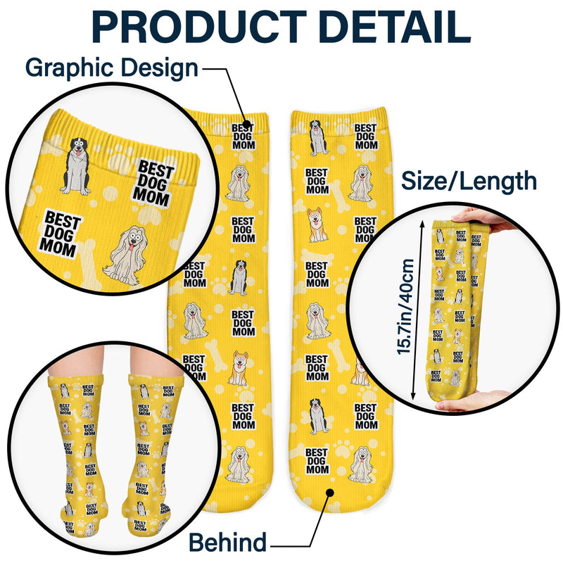 Best Dog Mom & Dad - Gift For Dog Lovers - Personalized Socks