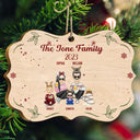 The Family 2023 - Christmas Gift For Family - Personalized Medallion Wooden Ornament