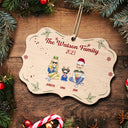 The Family 2023 - Christmas Gift For Family - Personalized Medallion Wooden Ornament