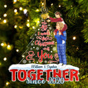 All I Want For Christmas Is You - Gift For Couples - Personalized Cutout Acrylic Ornament