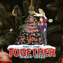 All I Want For Christmas Is You - Gift For Couples - Personalized Cutout Acrylic Ornament