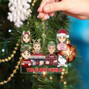 Flat Art Semi-real Pet - Christmas Gift For Family, Couple, Parents, Grandparents, Dog, Cat Lovers - Personalized Cutout Acrylic Ornament