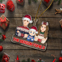 Flat Art Semi-real Pet - Christmas Gift For Family, Couple, Parents, Grandparents, Dog, Cat Lovers - Personalized Cutout Acrylic Ornament