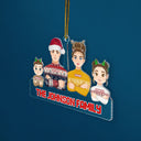 Flat Art All - Christmas Gift For Family, Couple, Parents, Grandparents - Personalized Cutout Acrylic Ornament