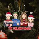 Flat Art All - Christmas Gift For Family, Couple, Parents, Grandparents - Personalized Cutout Acrylic Ornament