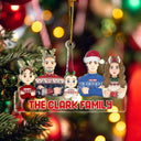 Flat Art All - Christmas Gift For Family, Couple, Parents, Grandparents - Personalized Cutout Acrylic Ornament