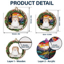 Lovely Dogs Cats - Christmas Memorial Gift For Pet Lovers - Personalized Suncatcher Ornament