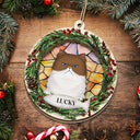 Lovely Dogs Cats - Christmas Memorial Gift For Pet Lovers - Personalized Suncatcher Ornament