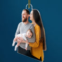 Custom Photo Baby's First Christmas Married - Gift For Family, New Parents - Personalized Acrylic Photo Ornament