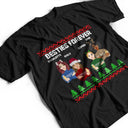 Flat Art Combo Dark - Christmas, Funny Gift For Family, Couple, Dad, Mom, Grandpa, Grandma - Personalized Sweatshirt