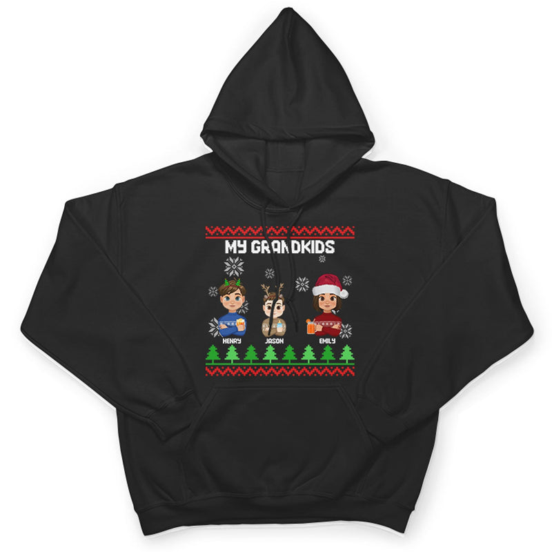 Flat Art Combo Dark - Christmas, Funny Gift For Family, Couple, Dad, Mom, Grandpa, Grandma - Personalized Sweatshirt